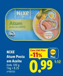 Lidl Nixe Atum Posta em Azeite promoção