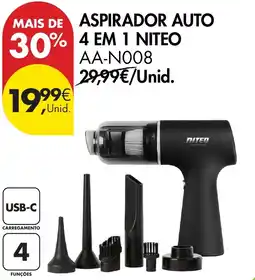 Pingo Doce aspirador auto 4 em 1 niteo promoção