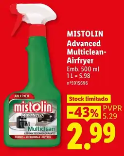 Lidl mistolin advanced multiclean-airfryer promoção