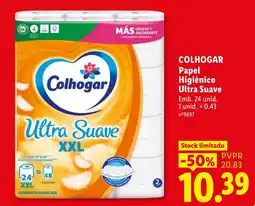 Lidl Colhogar papel higiénico ultra suave promoção