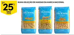 Continente Nacional macarrão riscado promoção