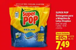 Lidl Super Pop Detergente para a Máquina da Loiça Oxyplus promoção