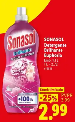 Lidl sonasol detergente brilhante euphoria promoção