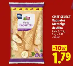 Lidl Chef select Baguetes Manteiga de Alho promoção
