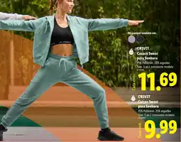 Lidl crivit casaco sweat para senhora promoção
