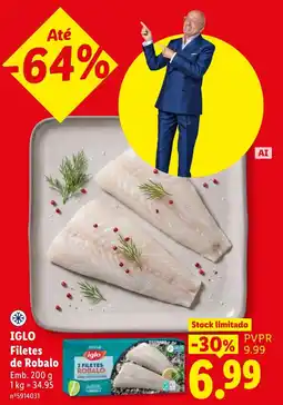 Lidl iglo filetes de robalo promoção