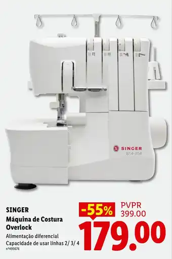 Singer máquina de costura overlock