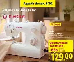 Lidl Máquina de costura singer promoção