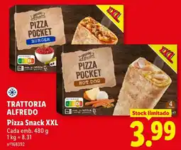 Lidl Trattoria Alfredo Pizza Snack XXL promoção