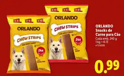 Lidl Orlando snacks de carne para cão promoção