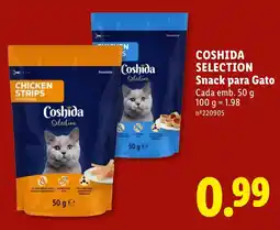 Lidl Coshida Selection Snack para Gato promoção