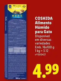 Lidl Coshida Alimento Húmido para Gato promoção