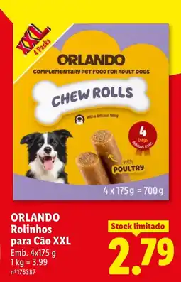Lidl Orlando Rolinhos para Cão XXL promoção