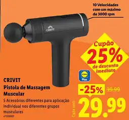Lidl Crivit pistola de massagem muscular promoção