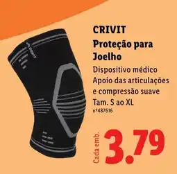 Lidl Crivit proteção para joelho promoção