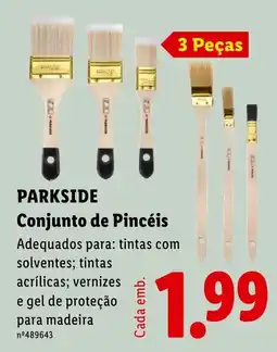 Lidl Parkside conjunto de pincéis promoção