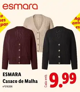 Lidl Esmara casaco de malha promoção