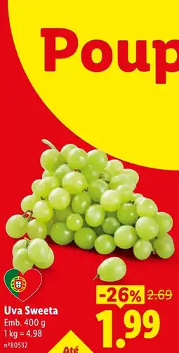 Lidl Uva Sweeta promoção