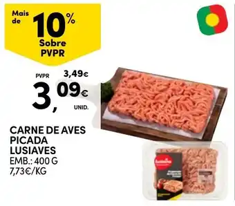 Continente Carne de aves picada lusíaves promoção