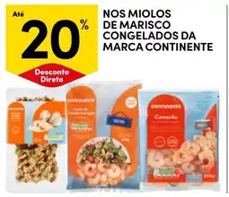 Continente Nos miolos de marisco congelados da marca continente promoção