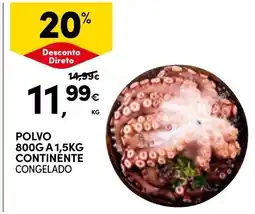 Continente Polvo continente congelado promoção