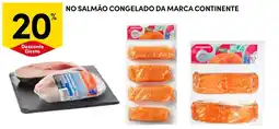Continente No salmão congelado da marca continente promoção
