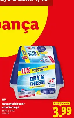 Lidl W5 Desumidificador com Recarga promoção