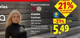 Lidl Esmara camisola promoção