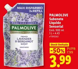 Lidl Palmolive sabonete líquido sensorial promoção