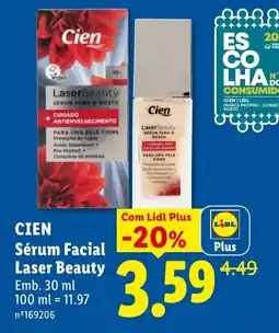 Lidl Cien Sérum Facial Laser Beauty promoção