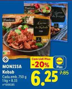 Lidl Monissa Kebab promoção