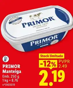 Lidl Primor manteiga promoção