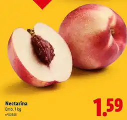 Lidl Nectarina promoção