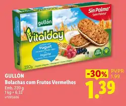 Lidl Gullón Bolachas com Frutos Vermelhos promoção
