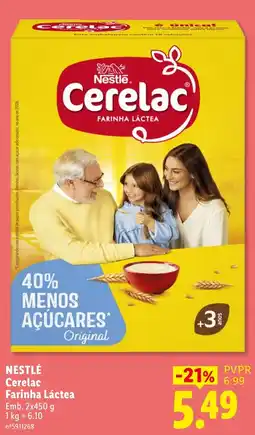 Lidl Nestlé Cerelac Farinha Láctea promoção