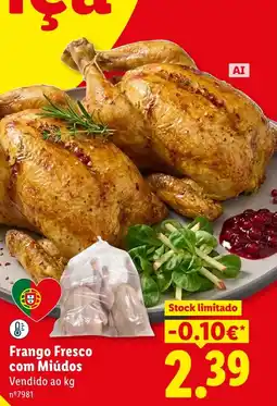 Lidl Frango Fresco com Miúdos promoção
