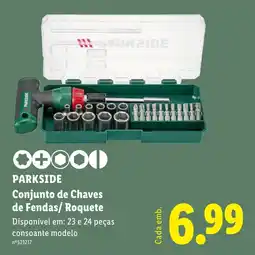 Lidl Parkside conjunto de chaves de fendas/ roquete promoção