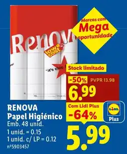 Lidl renova papel higiênico promoção