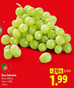 Lidl Uva Sweeta promoção