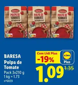 Lidl Baresa polpa de tomate promoção