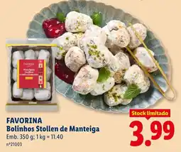 Lidl favorina bolinhos stollen de manteiga promoção