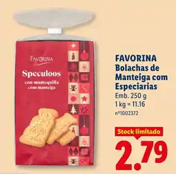 Lidl favorina bolachas de manteiga com especiarias promoção