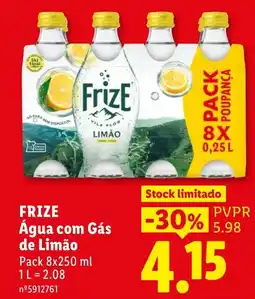 Lidl Frize Água com Gás de Limão promoção
