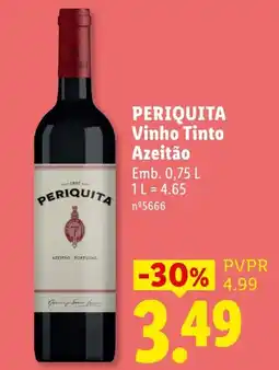 Lidl Periquita Vinho Tinto Azeitão promoção