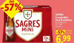 Lidl Sagres mini cerveja promoção