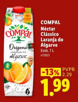 Lidl Compal Néctar Clássico Laranja do Algarve promoção