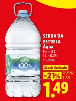Lidl Serra da estrela Água promoção