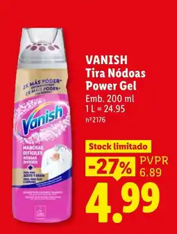 Lidl Vanish Tira Nódos Power Gel promoção