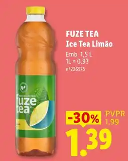 Lidl Fuze Tea Ice Tea Limão promoção
