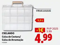 Lidl crelando caixa de costura/caixa de arrumação promoção